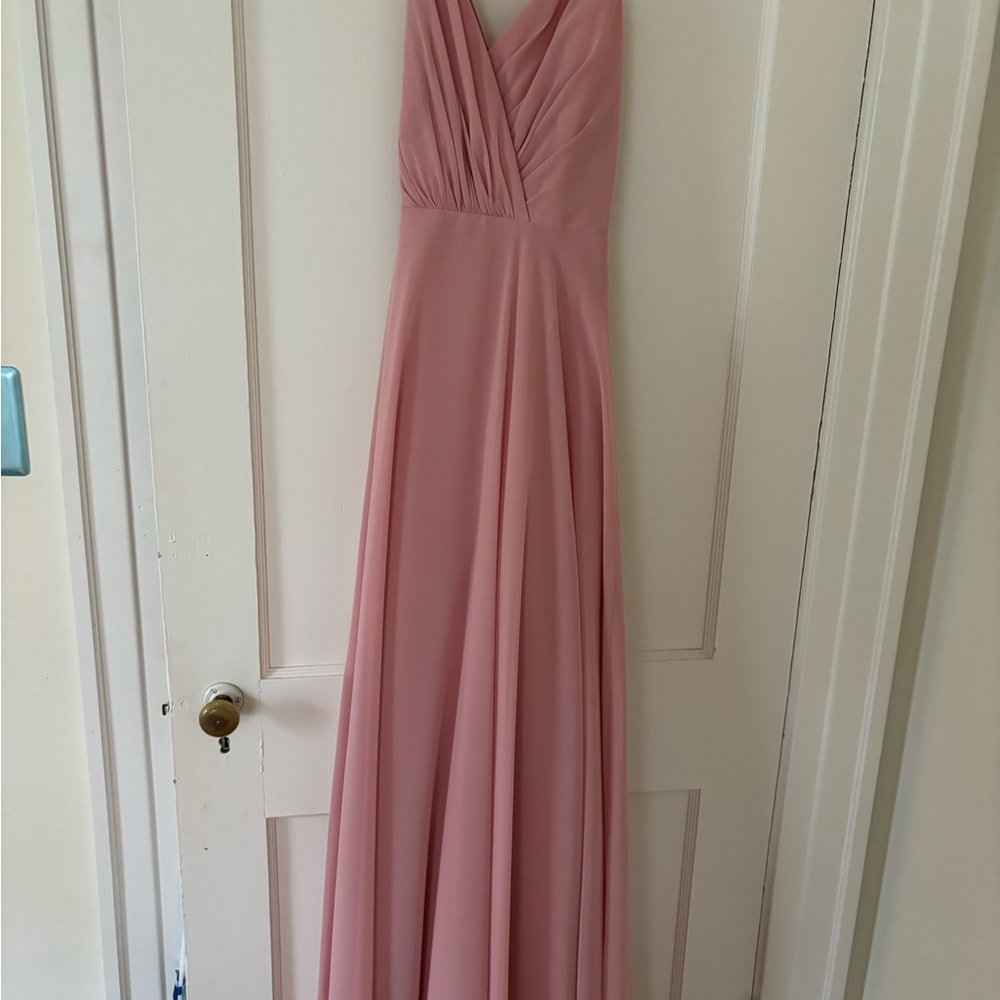 Celebrate David Bridal bridesmaid dress.